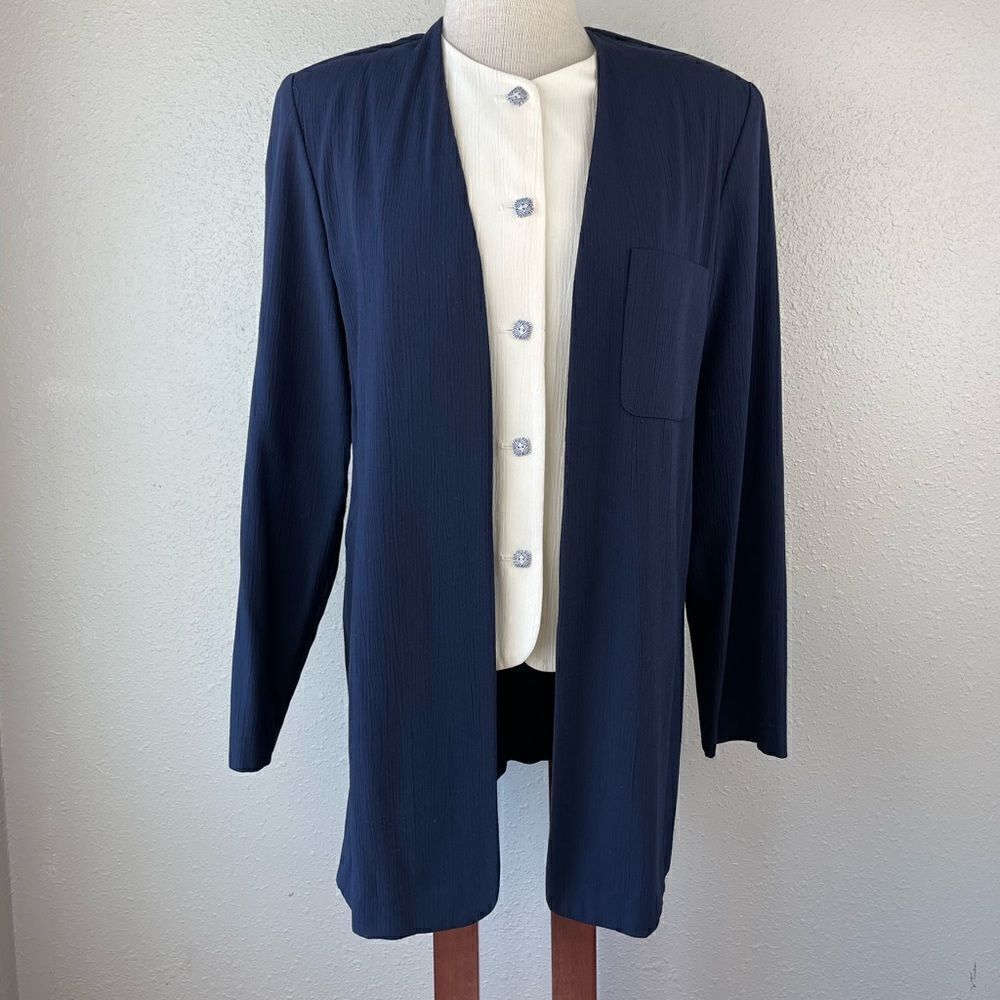 Modiano Button Down Dress Jacket Size M EUC